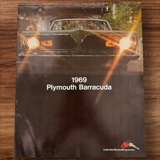 1969 Plymouth Barracuda Sales Brochure Sports Fastback Coupe 340 Original picture