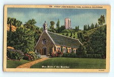 c1940s Glendale CA Replica of Glencairn Annie Laurie's Church Linen Postcard G6 picture