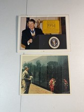 1994 Ronald Reagan Ltd Ed Calendar + Vietnam Memorial Photo Lot picture