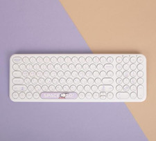 Snoopy Wireless Silent Keyboard Cute Retro Round Keys USB Keyboard picture