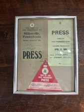 Vintage Lot of 3 1984 1988 Ronald Reagan George Busch Press Pass Badges PA Rare picture