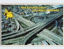 Postcard Spectacular Aerial View of the Freeway in Los Angeles California USA picture