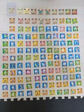 Vintage Pokemon Amada Saikyo Seal Retsuden Stickers Lot of 128 Retro Japan picture