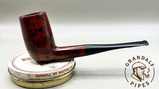 Vintage Unsmoked Chimney Billiard Briar Pipe NOS Unbranded France-Marked Stem picture