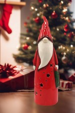 Christmas Ceramic Ornament - Red Gnome by Wizardi F07N7-1 picture