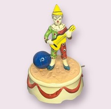 Musical Clown w Guitar in Sand VINTAGE Mann JAPAN SEND IN THE CLOWNS picture