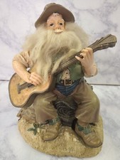 Musical Sheriff Cowboy Guitar sing Santa Claus Coming to Town Tap Foot Christmas picture