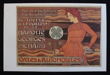Georges Richard Bicycles & Automobiles Paris Vintage Poster 1973 Print Repro picture