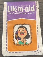 Vintage 1960's LIK-M-AID The Candy That Pours  Sealed  NOS  1 Cent Pack  RARE picture