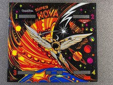 Game Plan Super Nova Pinball Machine Game Backglass Original NOS picture