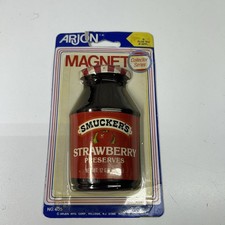 VTG Arjon Smuckers Strawberry Preserves Collector Series Refrigerator Magnet NOS picture