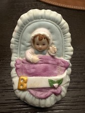 Vintage Enesco “Growing Up Birthday Girls” porcelain/bisque figurines picture