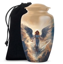 Serene Angel Memorial Urns for Human Ashes Adult Mother, Handmade Urn (10 Inch) picture
