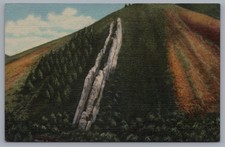 Devil's Slide Utah Wyoming Border Weber Canyon Railroad Postcard picture
