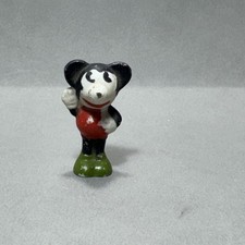1930's Rare Antique Disney Mickey Mouse Bisque Porcelain Figurine Doll Toy Japan picture
