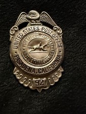 Antique Post Office Pasaden; CA Mailman Badge picture