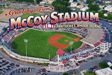 McCOY STADIUM PAWTUCKET, RHODE ISLAND MODERN Postcard Baseball Stadium A852 picture