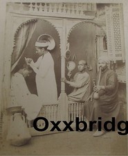 Middle Eastern Barber 1880 Ottoman Empire Hair Cut Barbershop Photo picture