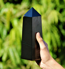 Very Large 4F 210MM 21CM Black Tourmaline Metaphysical Healing Obelisk Tower picture
