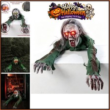 Crawling Zombie Prop 43 Inch Moving Eyes Glow Sound Battery Operated Halloween picture