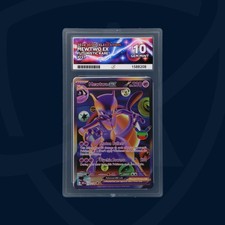 Pokemon Mewtwo ex 157/128 30th Celebration Futuristic Rare - ACE 10  picture