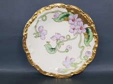 Antique Elite Works Limoges French Floral Hand Painted Plate 9