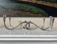 Pair of Vintage MCM Carl Christensen silver plated candle holders, Denmark picture