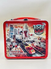 Vintage 1986 Transformers Metal Lunchbox No Thermos Aladdin Hasbro G1 picture