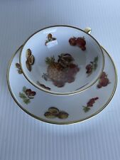 Winterling Four Footed Cup Saucer Fruit Nuts Gold Trim Bavaria Germany RARE #44 picture