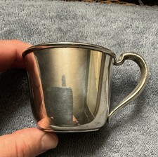 Vintage Reed & Barton S21 Sterling Silver Baby Cup Mug Monogrammed 59 Grams picture