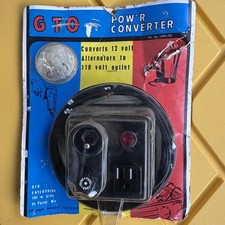 Vintage GTO Pow'r Converter 12V to 110V Outlet PC-12 Auto Marine Farm NOS Unused picture