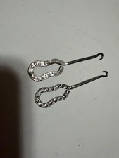 2 Antique Vtg Shoe Button Hook Advertising G.R. Kinney Co plus 1 Other picture