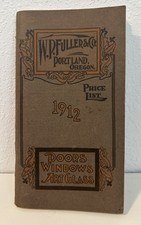 1912 W.P. Fuller & Co Vintage Price List Doors Windows Art Glass Brochure picture