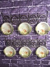 Thomas Sevres Bavaria Murillo Hand Painted Fruit Berry Bowl Gold TrimAntique picture