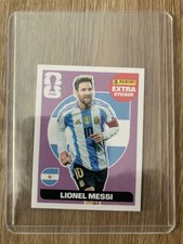 Panini FIFA World Cup 2026 Extra Sticker Lionel Messi Purple/Purple w/ Toploader picture