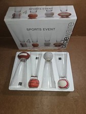 Glasses Pilsner 16 oz. Sport Balls Base Baseball Basketball Football Golf Ball picture