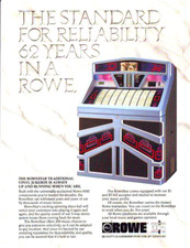 Rowestar Traditional Vinyl Jukebox Flyer Original Vintage Rowe Phonograph Music picture
