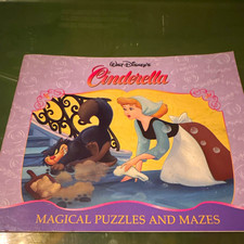 Disney Cinderella Magical Puzzles and Mazes Book 1996 Disney Franchise picture