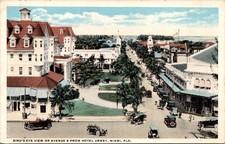 Bird’s Eye View from Hotel Urmey Avenue B Miami Florida c1915 Postcard picture