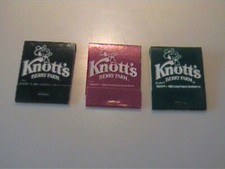 THREE VINTAGE 1970'S KNOTTS BERRY FARM MATCHBOOKS - UNUSED picture