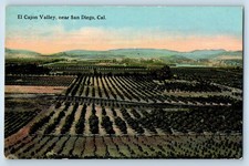 c1910's View Of El Cajon Valley Near San Diego California CA Antique Postcard picture