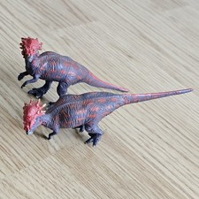 Vintage 1997 Battat Pachycephalosaurus Dinosaur Pair Museum of Science Boston picture