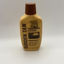 Vintage Coppertone Sudden Tan Bronzing Lotion ‘86 Movie Prop Nostalgic picture