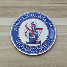 Howard University Homecoming 87 Years of Homecoming Challenge Coin picture