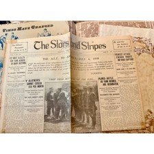 Antique Newspaper Portfolio Stevens-Robertson Galleries Complete WWI Civil War picture