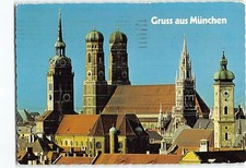 Postcard Frauenkirche Greetings from Munich Germany picture