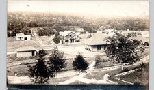 RAILROAD DEPOT hollister, mo 1910s postcard missouri real photo rppc train picture