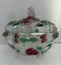 Celebrations by Mikasa Rose Garden Covered Jar Candy Dish Covered picture