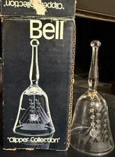 Javit Crystal Clipper Collection Hand Cut Crystal Dinner Bell 6 Inches No. 30100 picture