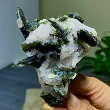 207G Rare Natural beautiful Amazonite with Quartz Crystal Specimen Rough picture